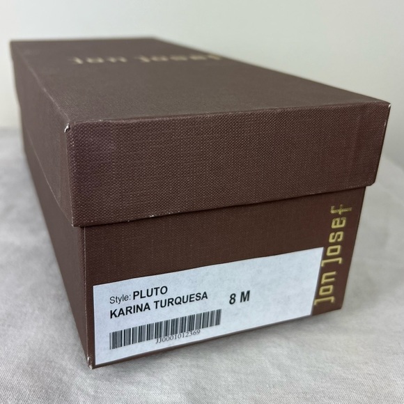 Jon Josef | Pluto Karina Turquesa Texture Flat Loafers Turquoise Blue | 8 - Picture 6 of 7